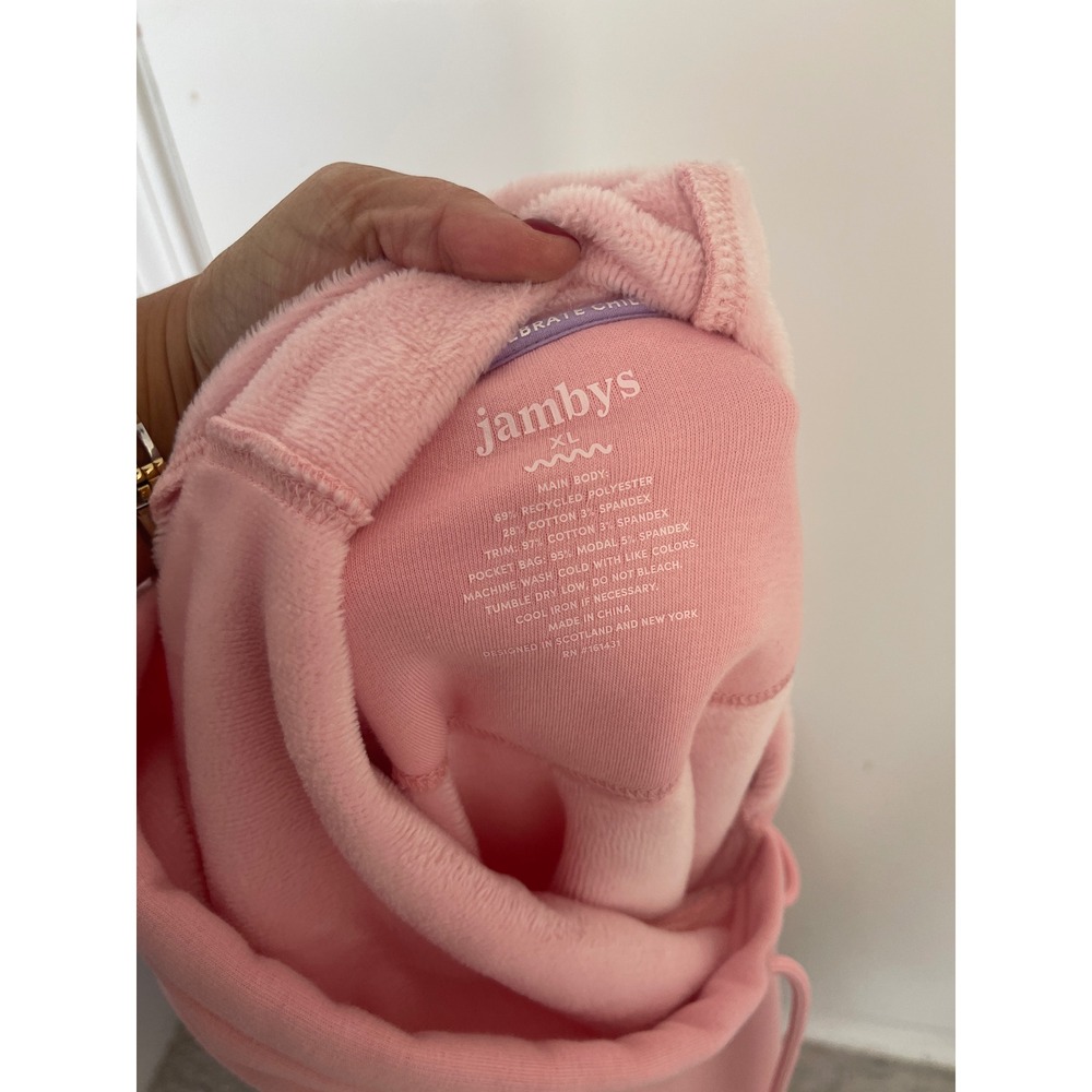 Jambys Unisex $108 Chilluxe hoodie Size XL Pullover Pink Loungewear‎ Sweatshirt - Picture 6 of 10